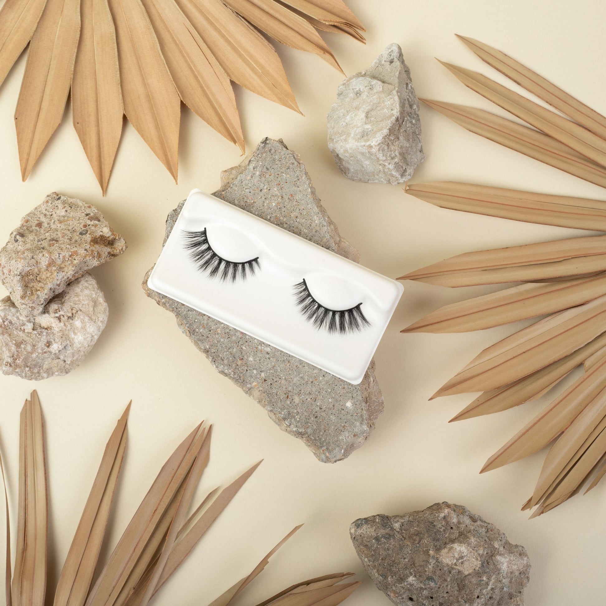 Flared Lash Styled With Brown Leaves