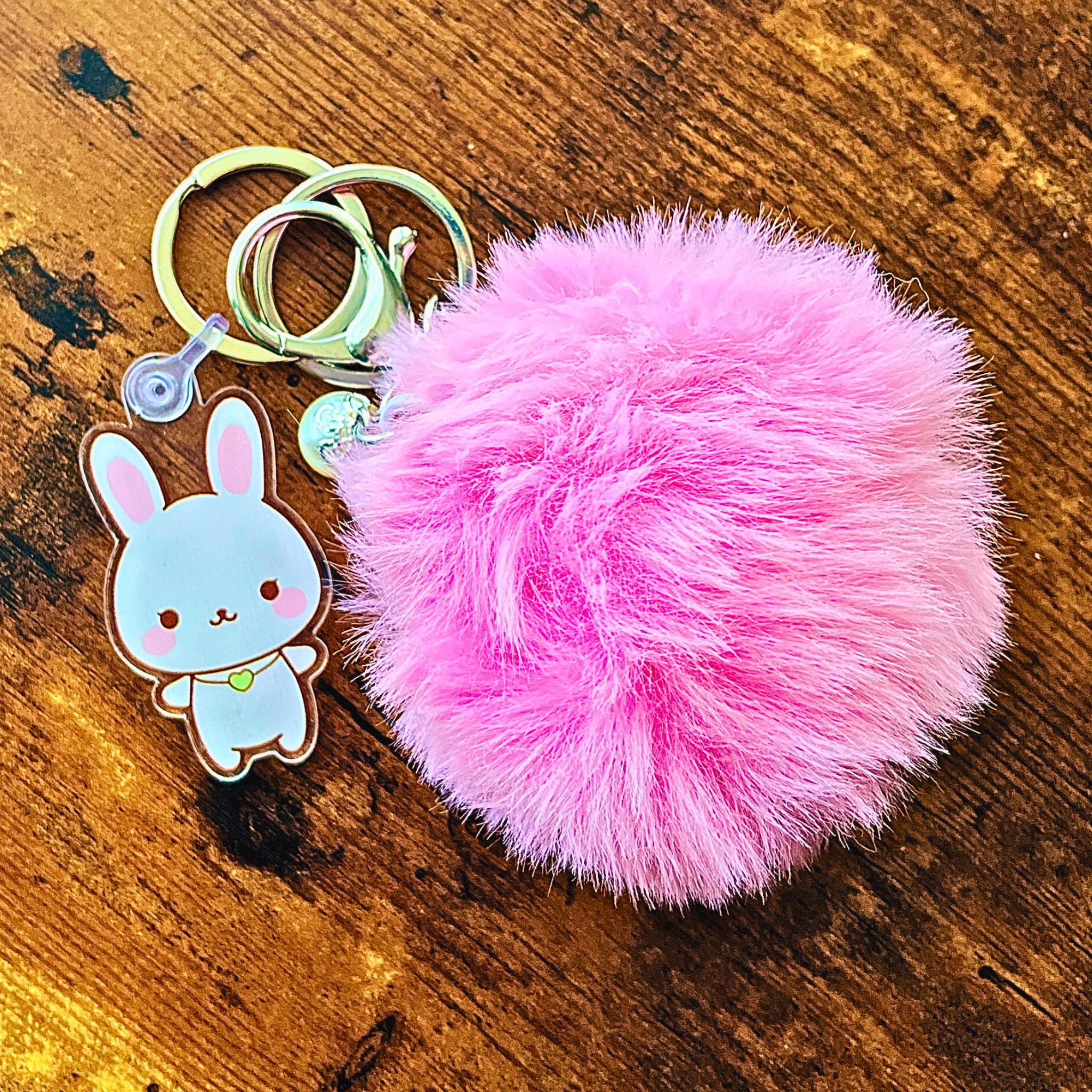 Furry sales bunny keychain